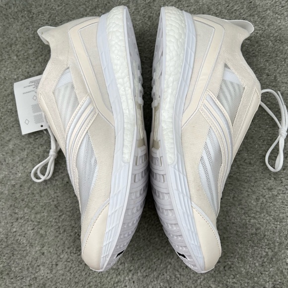 Stella McCartney Adidas Boston Sneaker Running Shoes Cream Cloud White Size 10.5 - Picture 13 of 16